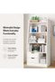 Salvatore Bookcase I 2-Tier Book Shelf Cabinet with Drawer - 4