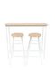 Paloz 1+2 High Dining Table Set - Stylish Sonoma Oak/White - 2