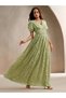Rochie maxi, verde - 3