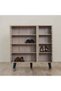 Jax 3 Door Shoe Cabinet 16 Pairs Of Shoes Modern Design Furniture Wooden Shoe Organizer For Entryway Hallway Living Room L 90 x 32 x 91 Cm Sonoma Oak - 4