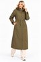 Waist-Tie Hooded Lined Cap