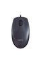 M100 Wired Optical Mouse, USB, 1000 DPI, Black - 2