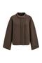 Maëlle Short Jacket – Women's Stand Collar Wide Sleeve Jacket with Pockets and Cashmere Look - 3