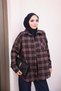 قميص أسود منقوش بجيب واحد