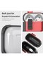 حافظة متوافقة مع AirPods 5 و 4 مع قفل آمن ومتين، بخطوط حمراء - 6