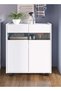 Banette 2 Door Laundry Cabinet 2 Tier Modern Design Wooden