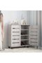 Ricky Shoe Rack Cabinet 14 Pairs 2 Door 3 Shelves Shoe Sto - 2