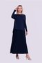 5879 Tight-Fitting Knitwear Tunic Dark Blue - 4