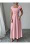 Rochie midi, roz - 5