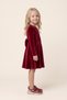 Girl's christmas velvet dress - 3