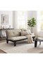 Manolo Fabric Sofabed | Convertible Sleeping Sofa Bed | Comfortable Living Room Furniture L 165 xW 80 xH 73 cm - Beige - 5