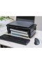 Height Adjustable Monitor Stand Riser with Storage Organizer, 3-Level Stackable Design, Durable ABS - 8
