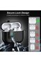 Compatible with AirPods Pro 3rd Generation Case with Locking Mechanism, Leather-Texture TPU Material - 2