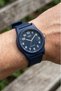 Dark Navy Blue Numeral Silicone Band 38mm Waterproof Unisex Wristwatch - 2