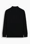 Interview Woven Polo Collar Black Knitwear Sweater - 2