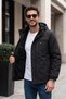 Men's Hooded Fleece Lined Pocket Jacket 26517 Black - 4