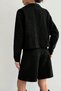 Women's Buttoned Tweed Top and Skirt Set - 5