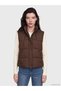 High Collar Women's Puffer Vest (W6) - 2