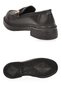 Buckle Detailed Thick Soled Stylish Comfortable Black Women's Casual Shoes Loafer 1805 - 5