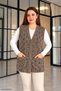 Women's Square Pattern Beard Vest 203 - 2