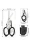 6 in 1 Multi-Function Folding Trauma Scissors with Compatible Holster, Emergency Response Scissors O - 2