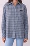 Embroidery Detailed Striped Shirt - Blue - 2