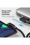 كابل USB-C، كابل شحن USB-A إلى USB-C ملفوف بزاوية 90 درجة، كابل شحن زنبركي قابل للتمديد (40-180 سم)، - 6