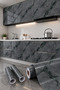 (60Cmx5Meter) Marble Patterned Self-Adhesive Foil - Kitchen, Bathroom, Countertop Wallpaper Gray