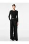 Buttoned Long Sleeve Crew Neck Knitwear Sweater