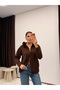 Women's Fur Detailed Hooded Cardigan - 7