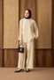 44397 - Stylish Comfortable Rayon Knitwear Thin Women's Knitwear Set with Trousers - 5