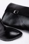 Siena Buckle Detailed Leather Boots Black - 7