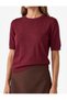 Viscose Regular Fit Short Sleeve Crew Neck Knitwear Sweater - 5