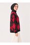 Women's Oversized Sweater with Embroidered Diamond Pattern - 5