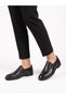 Orthopedic Heel Gel Supported Side Elastic Rubber Sole Black Genuine Leather Men's Classic Shoes 4Y8864-2536