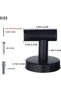 4-Pack Black Towel Hooks,Heavy Duty Wall Mount Robe Hanger,Drilling Installation - 2