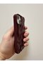 iPhone 15 Compatible Burgundy Soft Wavy Silicone Phone Case with Camera Protection Trendy Design - 2