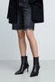 Women's Leather Thin and High-Heeled Boots - 2