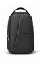 Black Faux Leather 3-Compartment Crossbody Waist and Shoulder Bag