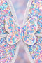 Blue Sequin Fairy Wing 35X46 cm Elastic Butterfly Back Wing Costume, Party and Show Accessory - 6