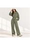 Women's Hooded Hooded 3 Threaded Top and Bottom Tracksuit Set Mta034 - 4