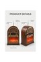 Retro Vintage Style FM Radio with Bluetooth, USB, TF Card, Remote Control and LED Fireplace Effect - 5