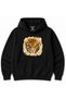 Wild Majesty – Artistic Tiger Portrait Graphic Hoodie