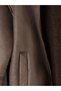 Lcw Kids Brown Suede Look Fur Collar Girls' Coat - 5