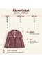 Handmade Burgundy Plaid Jacket - 3