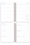 2027 Year B5 Weekly Agenda Spiral Bound 17X24 cm - 12 Months Heart - 9