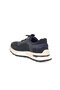 Rubber Sole Rubber Laces Navy Blue Genuine Leather Men's Casual Shoes Hz0730-F0056 - 4