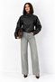 Women's Bomber Seasonal Black Leather Jacket - 5