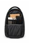 Black Faux Leather 3-Compartment Crossbody Waist and Shoulder Bag - 4