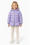 Licensed Girls' Hooded Inflatable Coat with Polka Dot Pattern